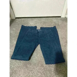 Anlo Womens Dark Wash Flare Bottom Jeans Size 24 Used